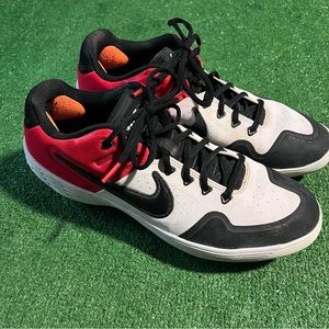⚾️ Nike Alpha Huarache Elite 2 Baseball Cleats Black Red White AJ6873-106